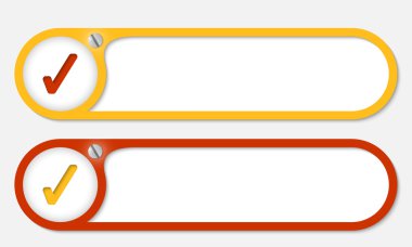 Vidalı ve onay kutusunu vektör düğmeleri