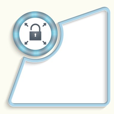 asma kilit ile herhangi bir metin için tasarlamak çerçeve