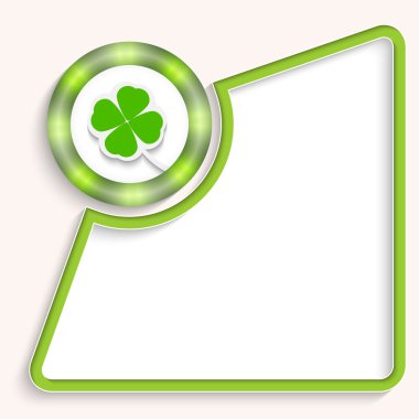 yonca yaprağı ile herhangi bir metin için tasarlamak çerçeve