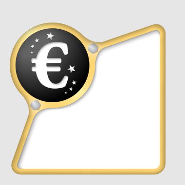vida ve euro simgesi ile altın tasarlamak çerçeve