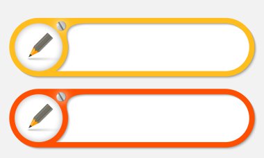 Vidalı ve kalem vektör düğmeleri