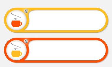 Vidalı ve kahve vektör düğmeleri