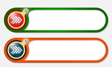 vektör düğmeleri vida ve ok ile