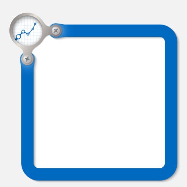 mavi çerçeve grafiği ile herhangi bir metin için