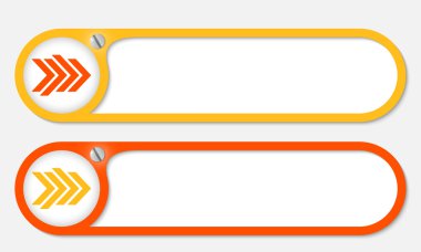 Vidalı ve oklar vektör düğmeleri