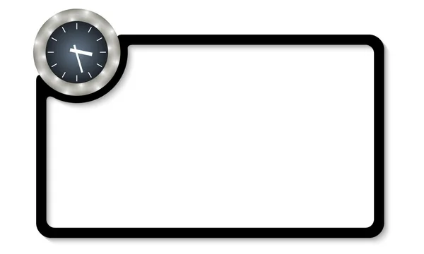 Cadre vectoriel pour saisir du texte avec des montres — Image vectorielle