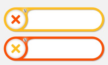 vektör düğmeleri vida ve çarpım simgesiyle