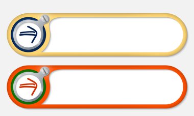 vektör düğmeleri vida ve ok ile