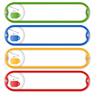 Dört kare vida ve kahve ile metin girmek için