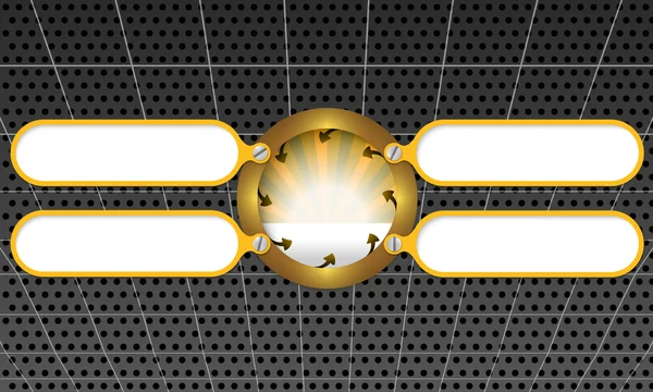 Quatro molduras para qualquer texto com setas — Vetor de Stock