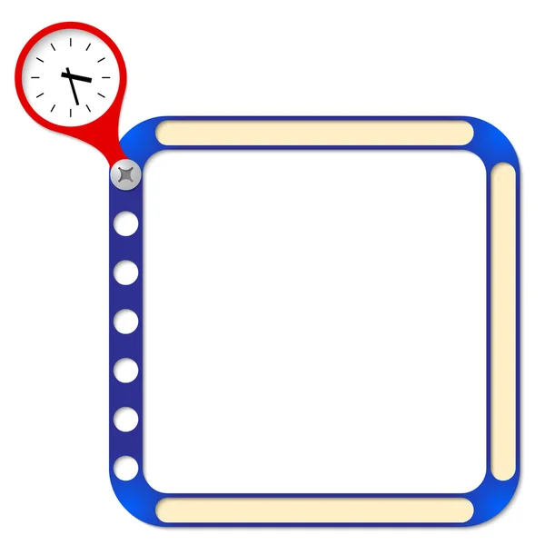 Perforované rámec pro jakýkoli text a hodinky — Stockový vektor