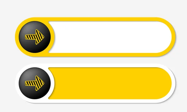 Due frame vettoriali per testo e freccia — Vettoriale Stock