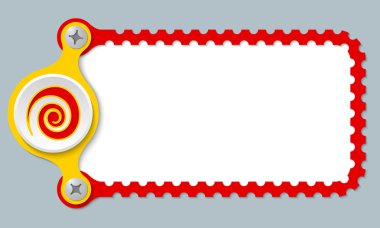 delikli vektör çerçeve ve sarmal