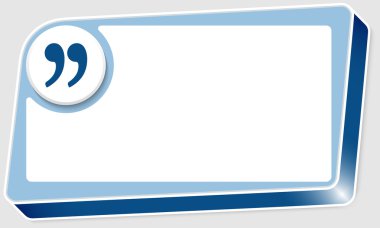 soyut kutu metin ve tırnak işareti