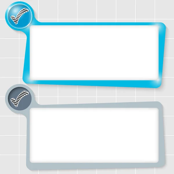 两个文本框中的文本和复选框的设置 — 图库矢量图片