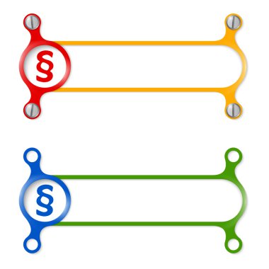 vektör soyut renkli çerçeve ve paragraf