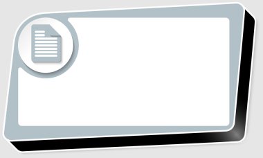 vektör kırmızı kutu ve belge simgesi