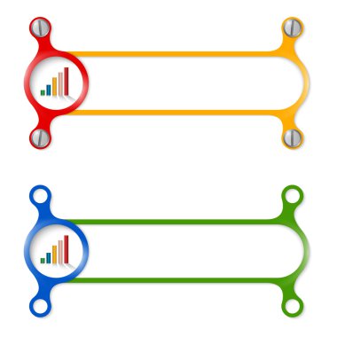 vektör soyut renkli çerçeve ve grafik