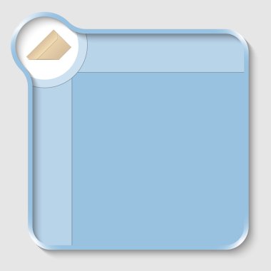 metin ve zarf girmeniz için mavi metin kutusu