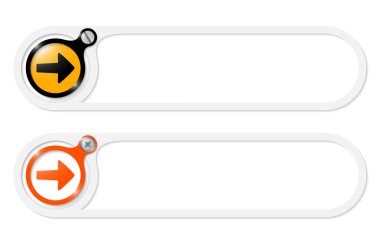 vektör düğmeleri vida ve ok ile