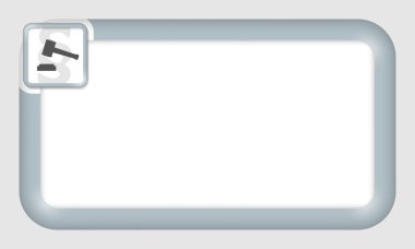 metin ve hukuk sembolünüz için vektör çerçeve