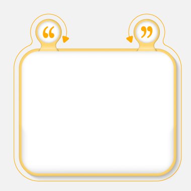 Metin çerçevesi metin ve tırnak işareti