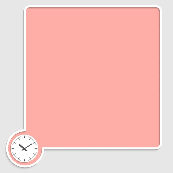 Vector de color caja de texto y relojes — Archivo Imágenes Vectoriales