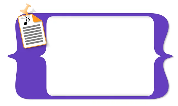 Vector corchetes cuadrados para introducir el texto y el icono del documento y m — Archivo Imágenes Vectoriales