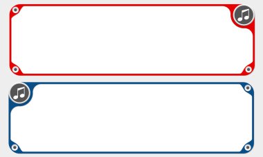 İki metin ve müzik kutsal kişilerin resmi için çerçeveler vektör