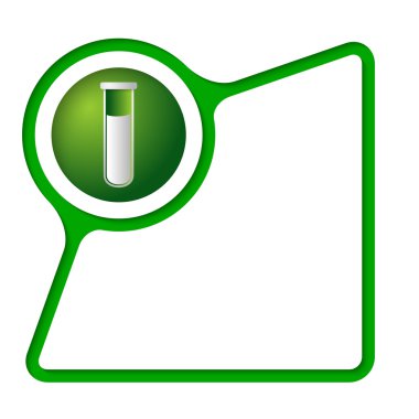 İç gölge ve tüp simgesi olan soyut çerçeve