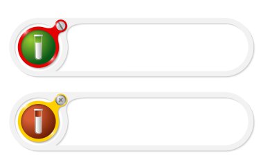 Metin ve tüp vektör düğmeleri