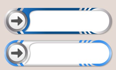 Metin ve ok sembolü için vektör düğmeleri