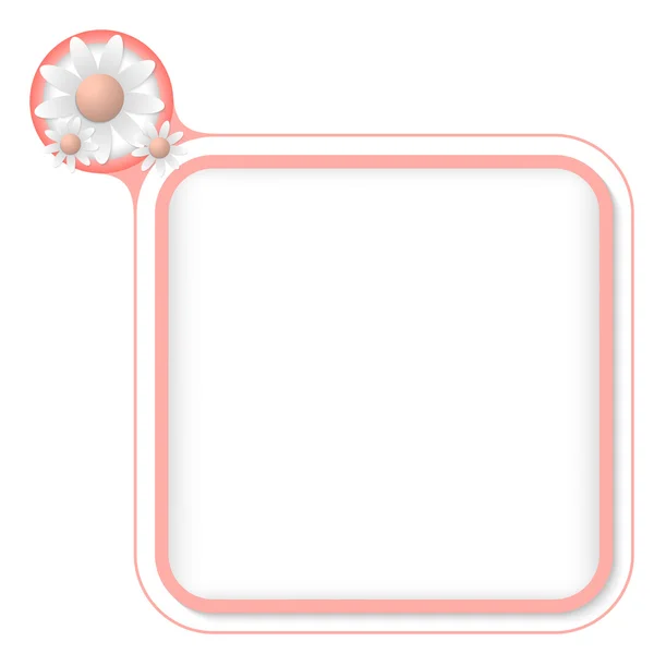 Gekleurde frame voor uw tekst en bloemen — Stockvector