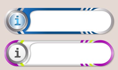 Vector buttons for your text and info symbol