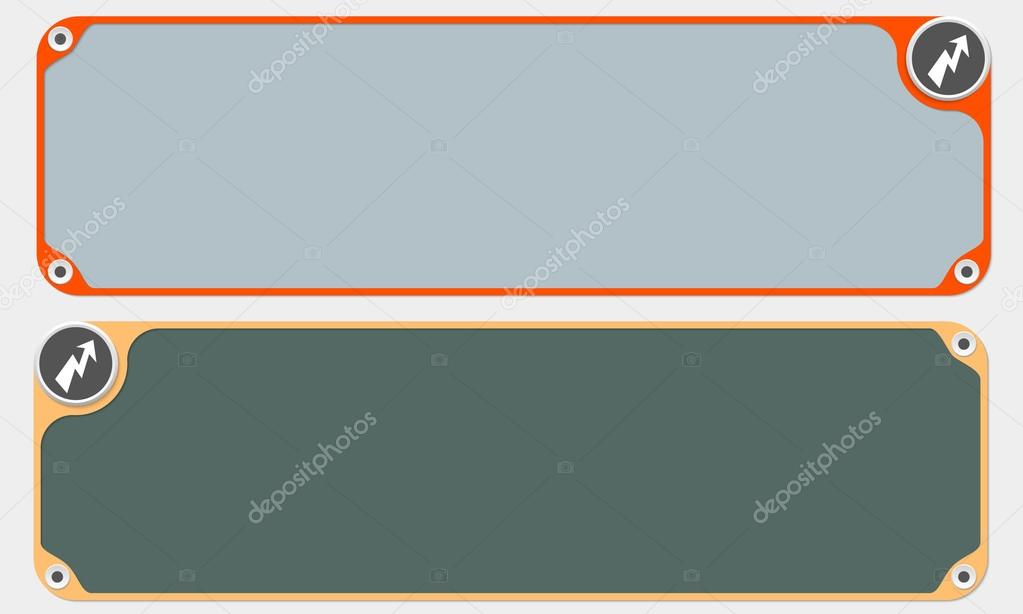 Two vector frames for your text and flash