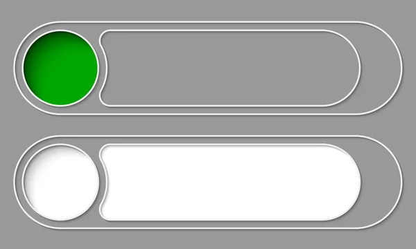 Set van twee eenvoudige knoppen voor uw tekst — Stockvector