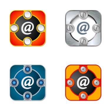 Vidalar ve e-posta ile vektör basit nesneleri