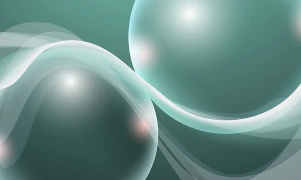 Vektor abstrakten Hintergrund und Lichtwellen und transparente Blase — Stockvektor