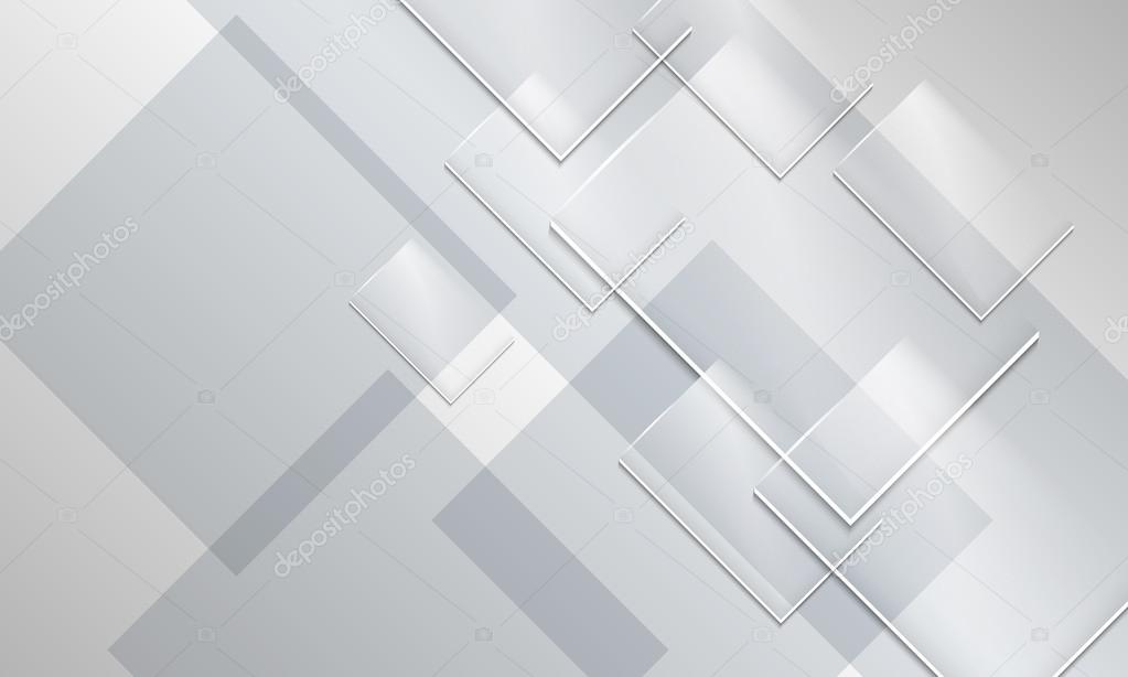Abstract background and transparent glass rectangles