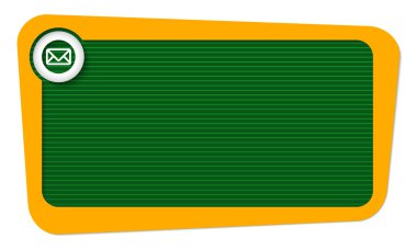 Vektör Çerçeve çizgileri ve zarf ile metin için