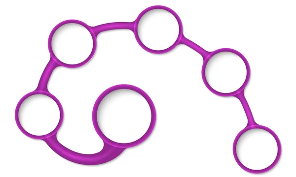 紫色的圆形文本框中为您的文字的 — 图库矢量图片