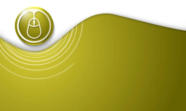 Fond abstrait vectoriel avec icône de souris et spirales — Image vectorielle