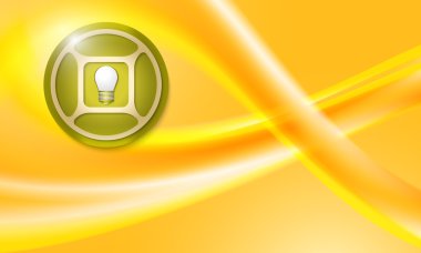 Soyut gökkuşağı ve ampul ile vektör arka plan