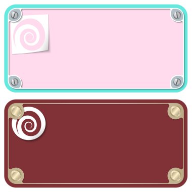 Vida ve sarmal ile metin için vektör çerçeveler