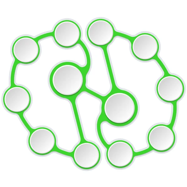 Twaalf abstracte circulaire frames voor uw tekst — Stockvector