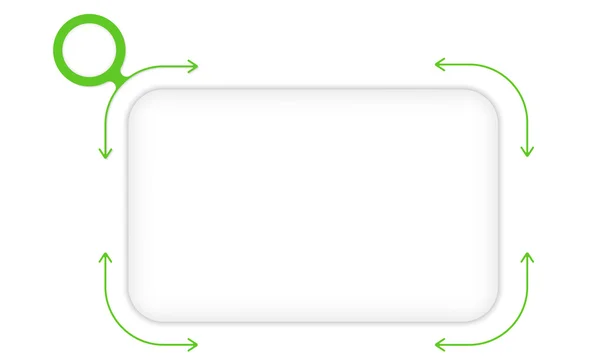 Scatola verde vettoriale per riempire il testo — Vettoriale Stock