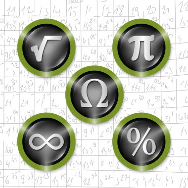 Beş simgeler kümesi ile matematik sembolleri