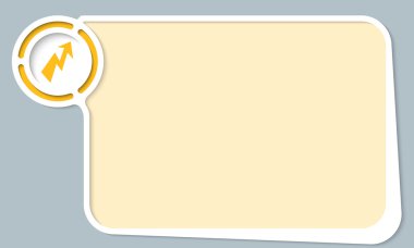 Metin ve flash için beyaz soyut çerçeve