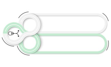 Metin ve fare simgeler için iki çerçeve