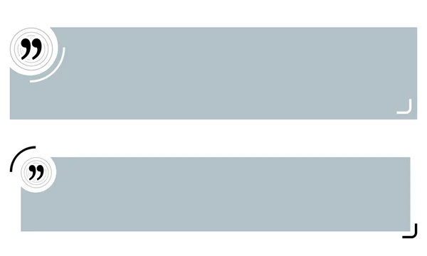 Bandiere semplici per il tuo testo e virgolette — Vettoriale Stock